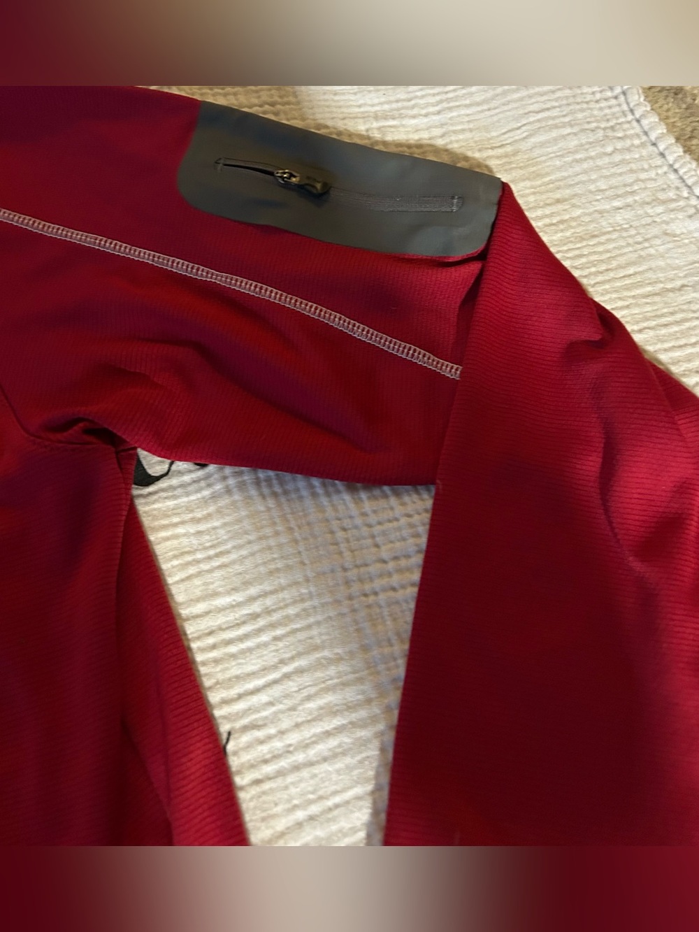 PING Men's Red Lightweight Quarter-Zip long sleeve Shirt Size L - Picture 3 of 4